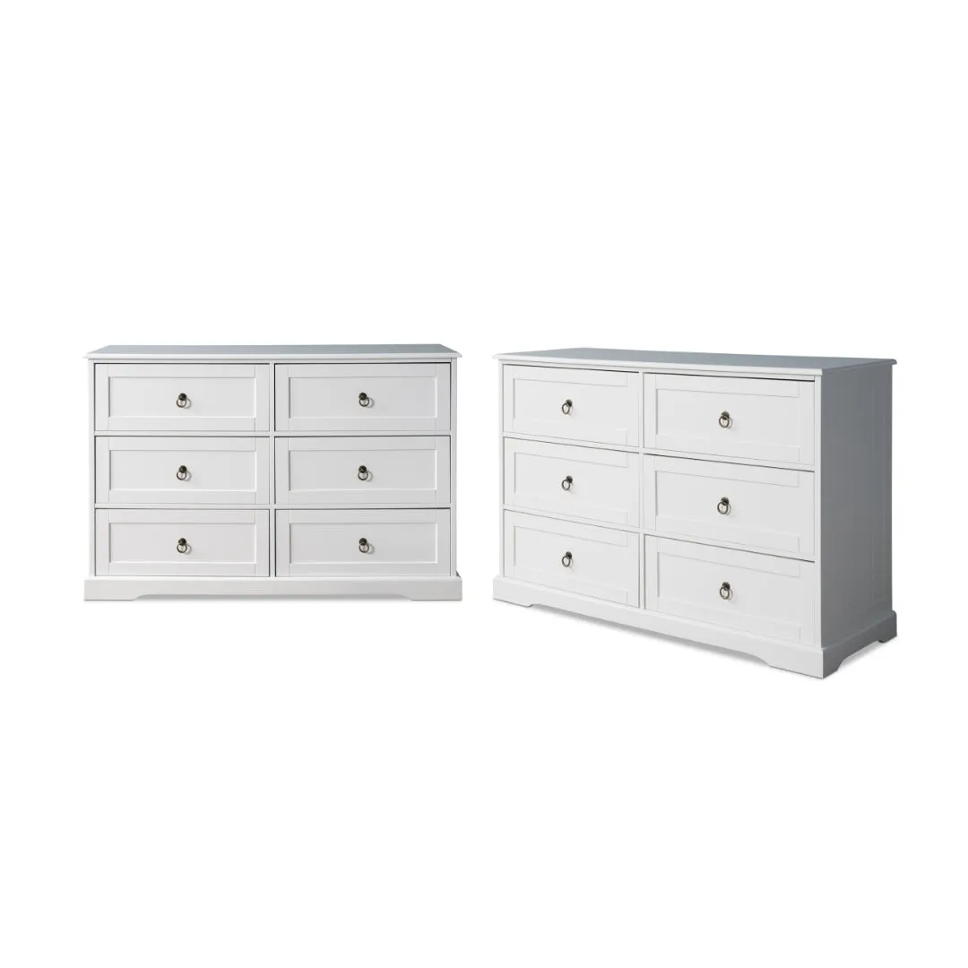 Hamptons Six Drawer - Wide Bundle