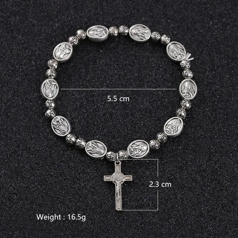 Handmade Rosary WWJD Bracelet