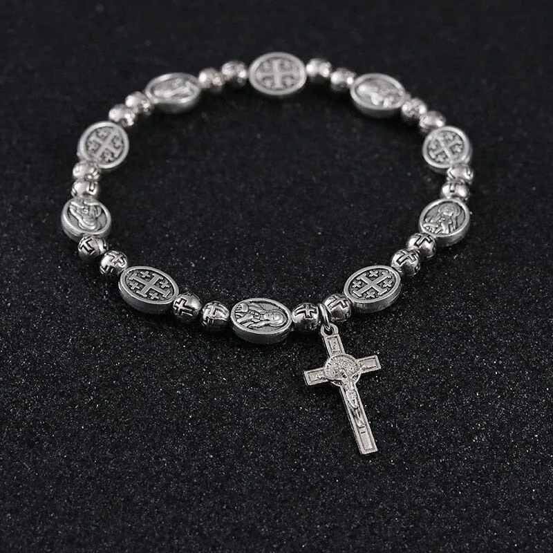 Handmade Rosary WWJD Bracelet