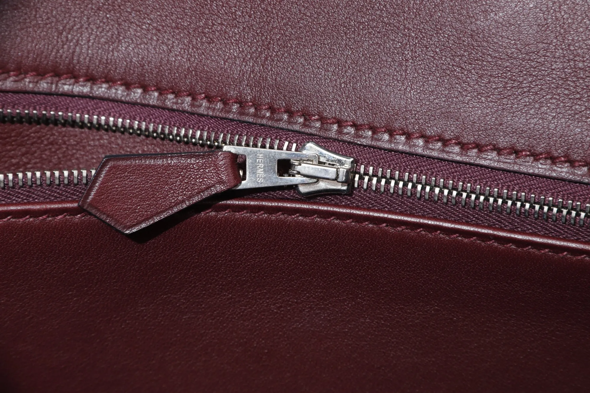 Hermes Birkin 30cm (Stamp M) Rouge H Color Swift Leather, Silver Hardware, with Keys, Raincoat & Dust Cover, no Lock