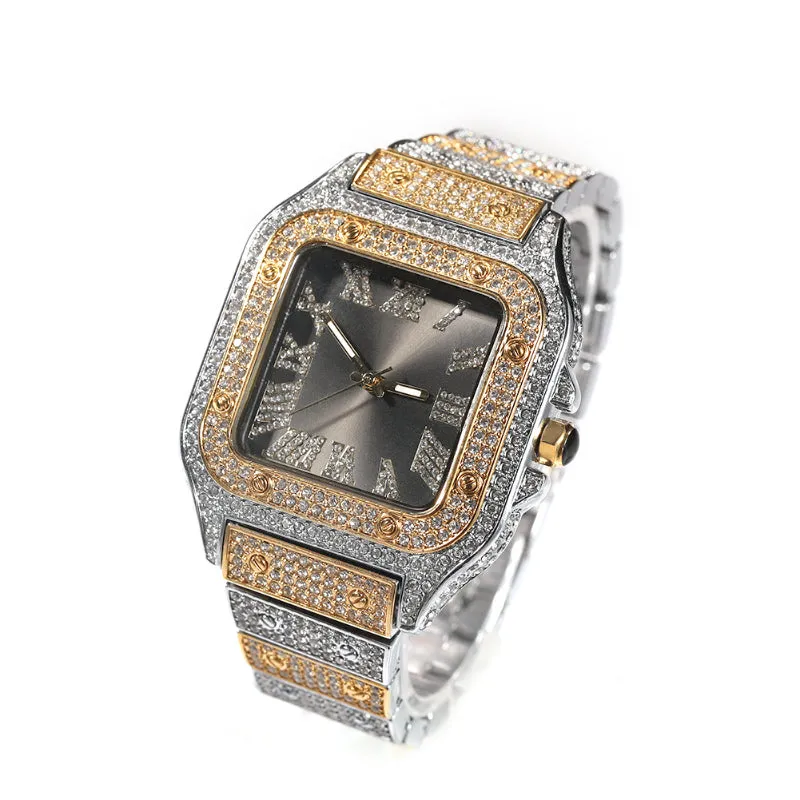 Hip Hop Roman numeral Quartz Watch