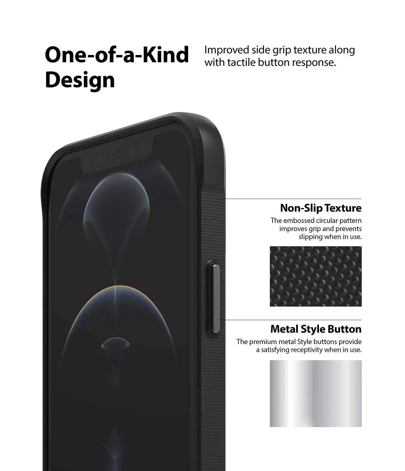 iPhone 12 / 12 Pro Back Cover Case | Onyx Design - Keep Calm and Carry On