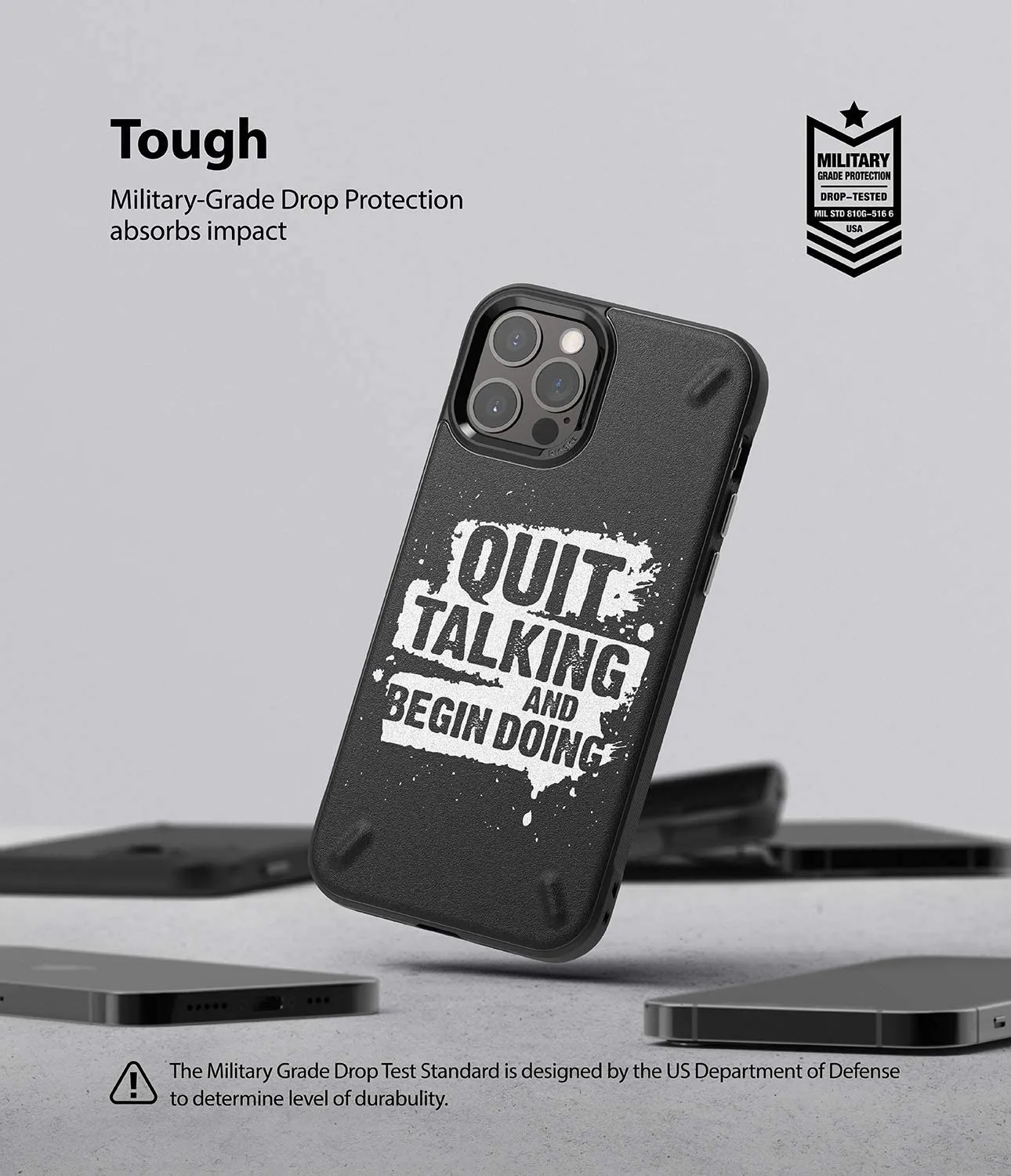 iPhone 12 / 12 Pro Back Cover Case | Onyx Design - Quit Talking