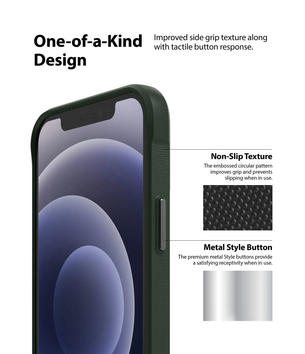 iPhone 12 Mini Back Cover Case | Onyx - Dark Green