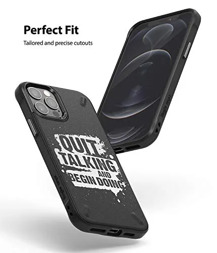 iPhone 12 Pro Max Back Cover Case | Onyx Design - Quit Talking