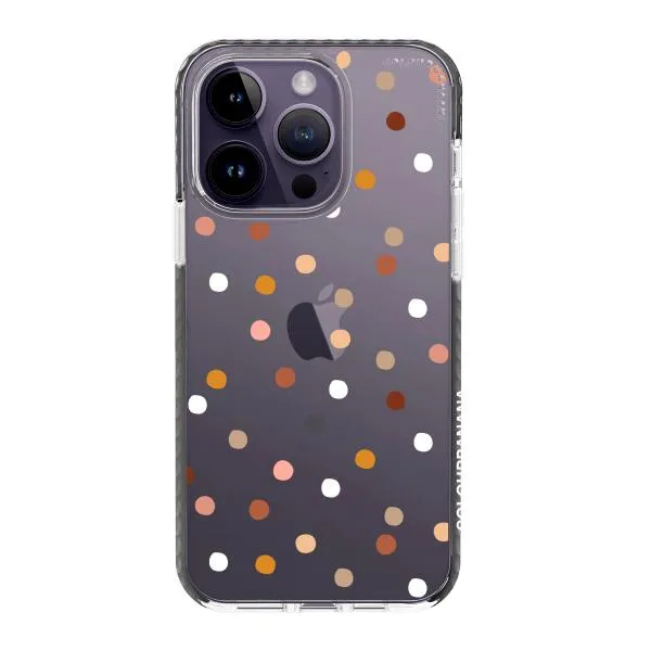 iPhone Case - Warm Tone Polka Dot