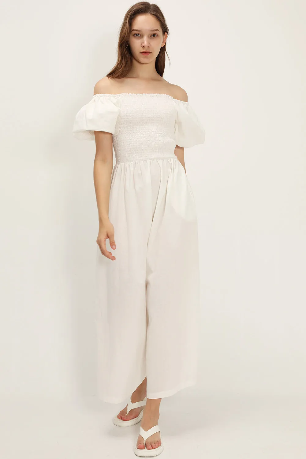 Iris Puff Sleeve Jumpsuit