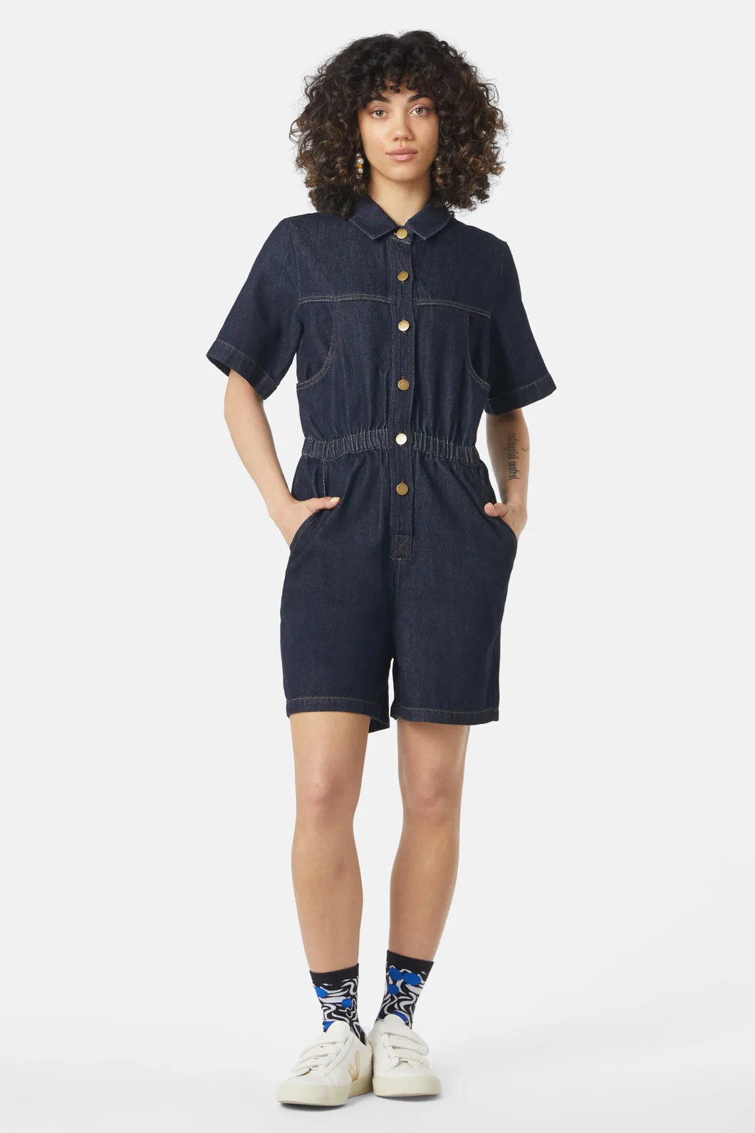 Jenna Indigo Playsuit