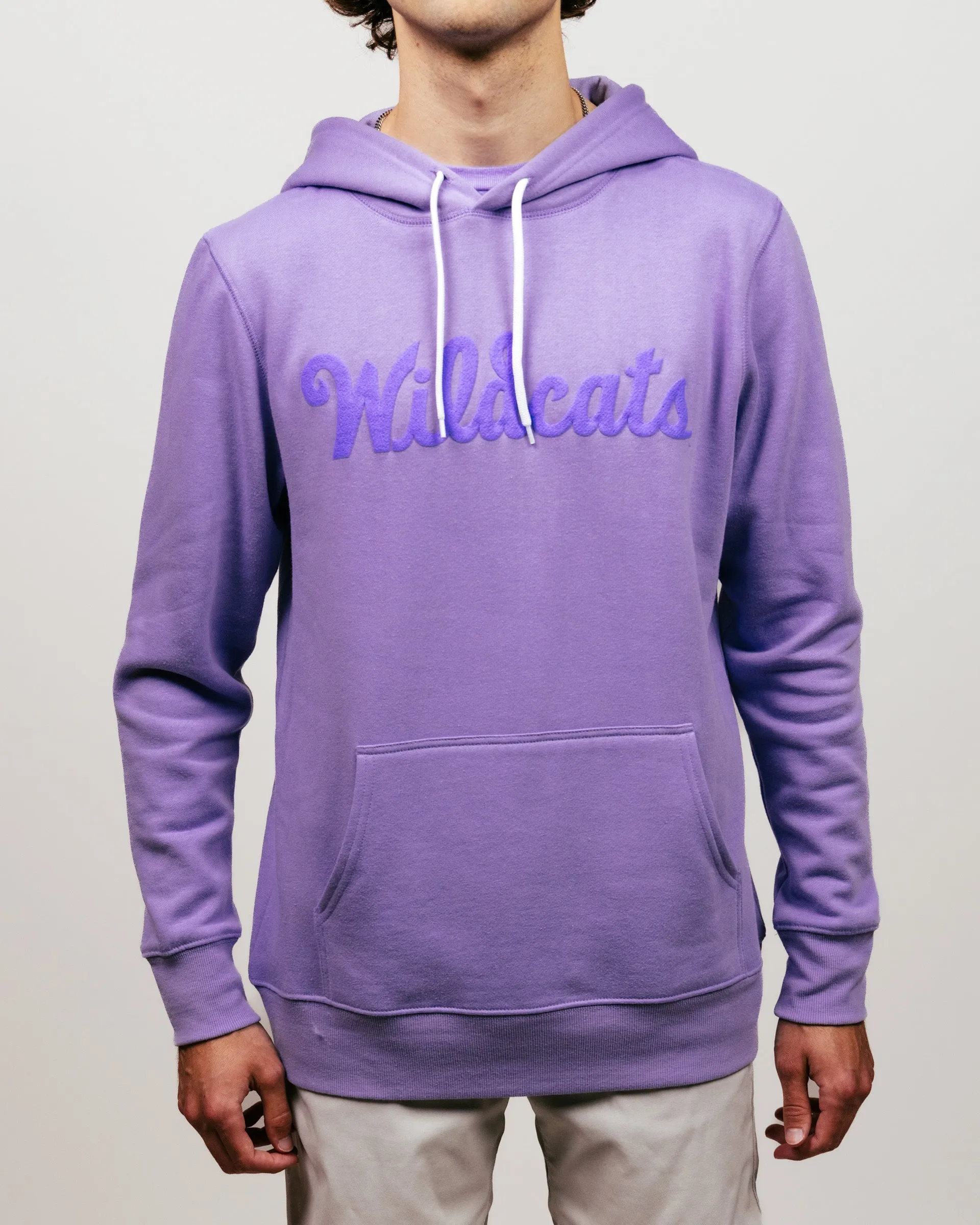 K-State Wildcats Script Puff Ink Lavender Hoodie