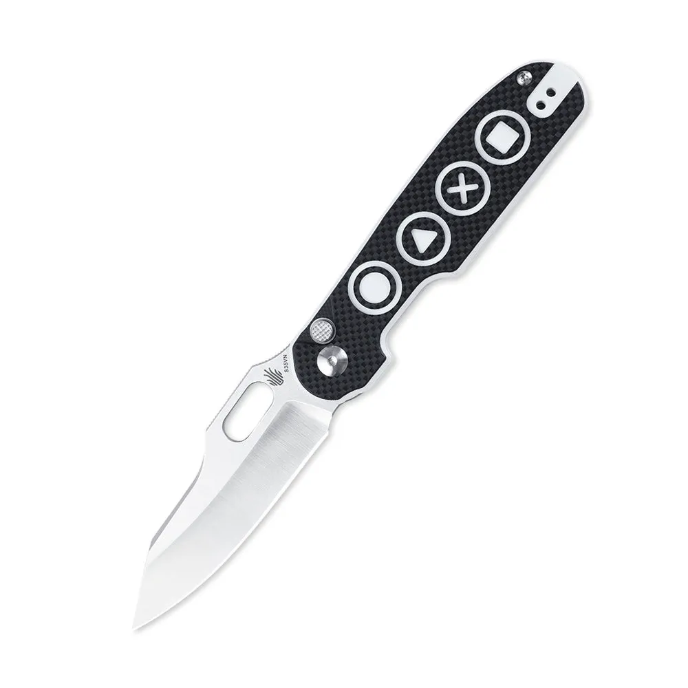 Kizer Cormorant G10 Black/White  Ki4562A3 (3.25 Hollow)