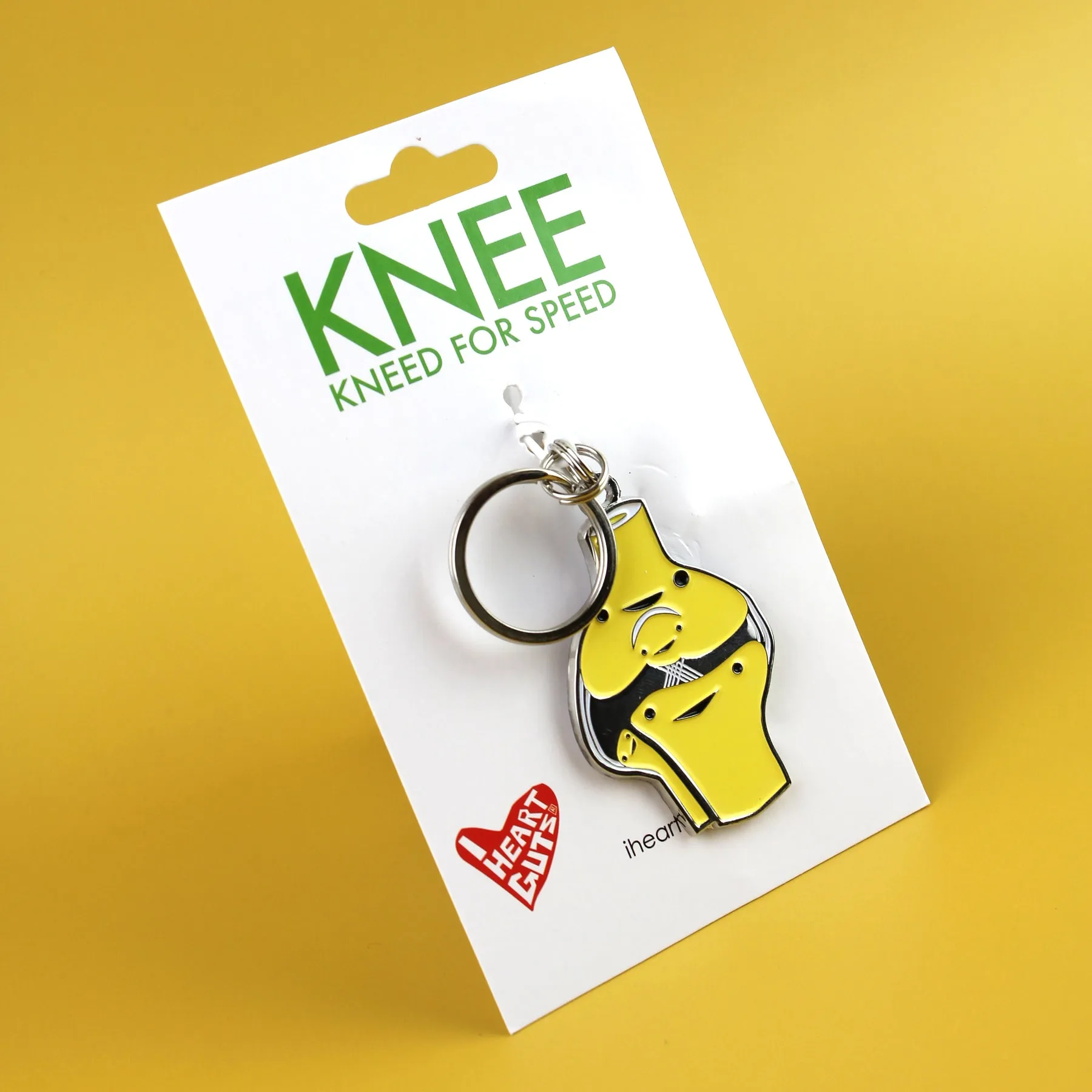 Knee enamel Keychain