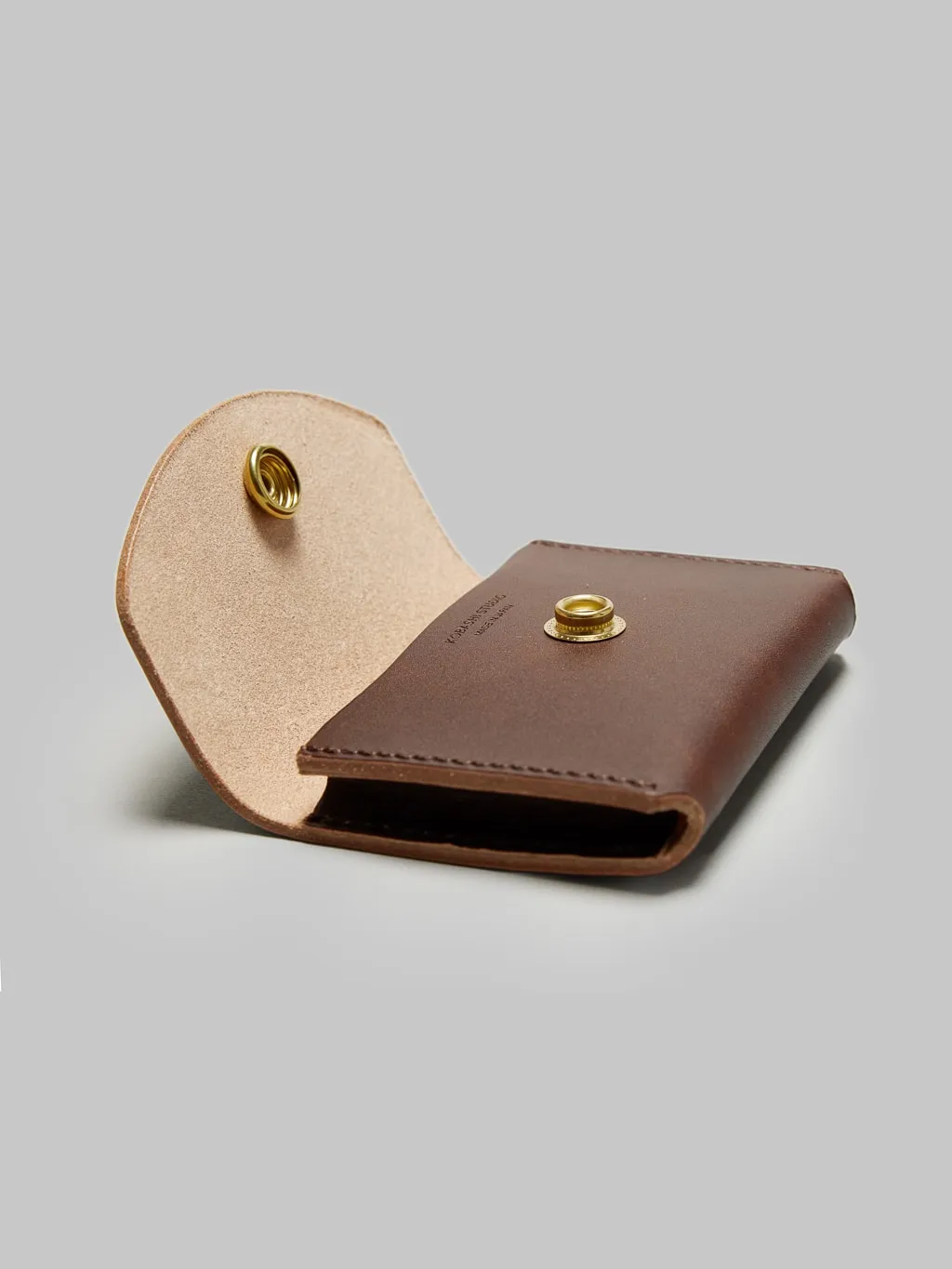 Kobashi Studio Leather Card Case Brown