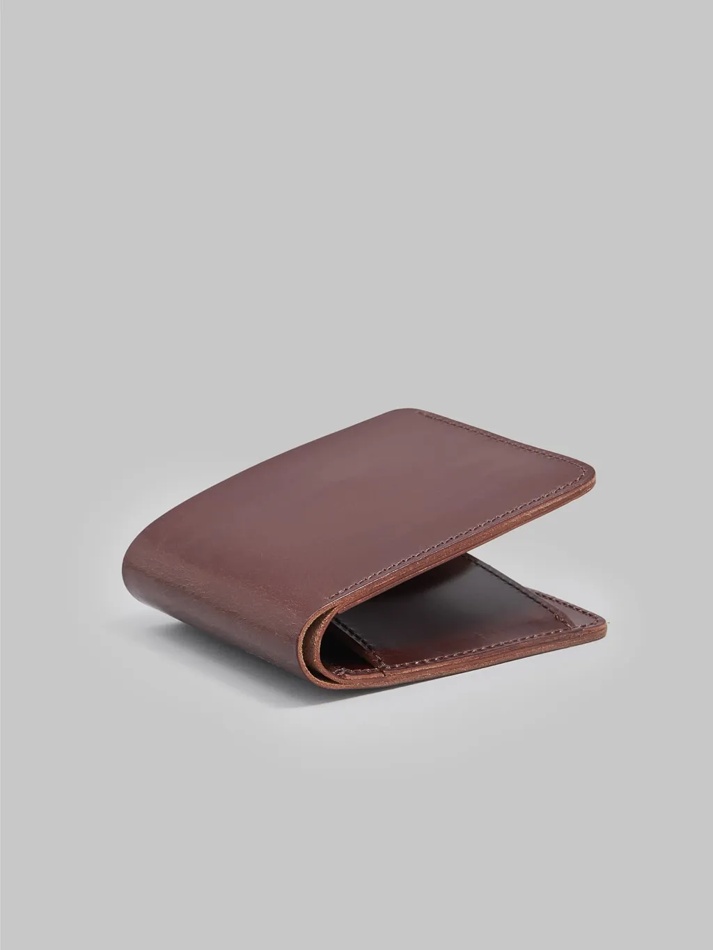 Kobashi Studio Leather Fold Wallet Brown