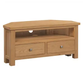 Manor Collection Dorset Oak Large Corner TV Unit