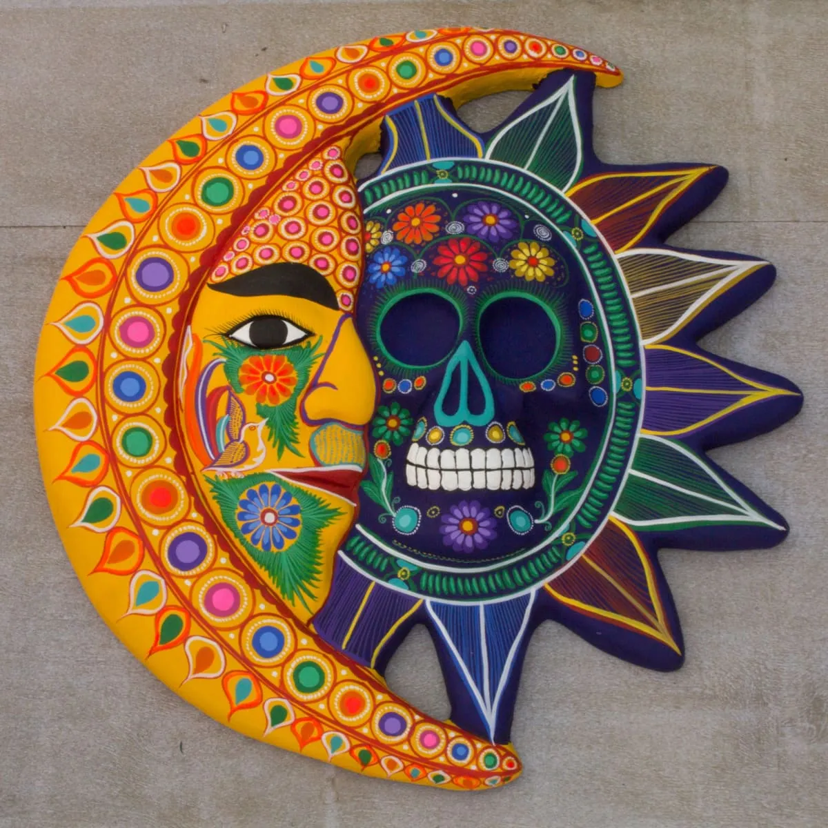 Novica Day Of The Dead Ceramic Eclipse