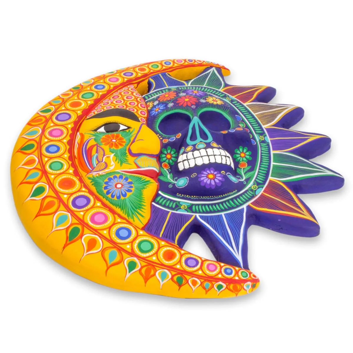 Novica Day Of The Dead Ceramic Eclipse