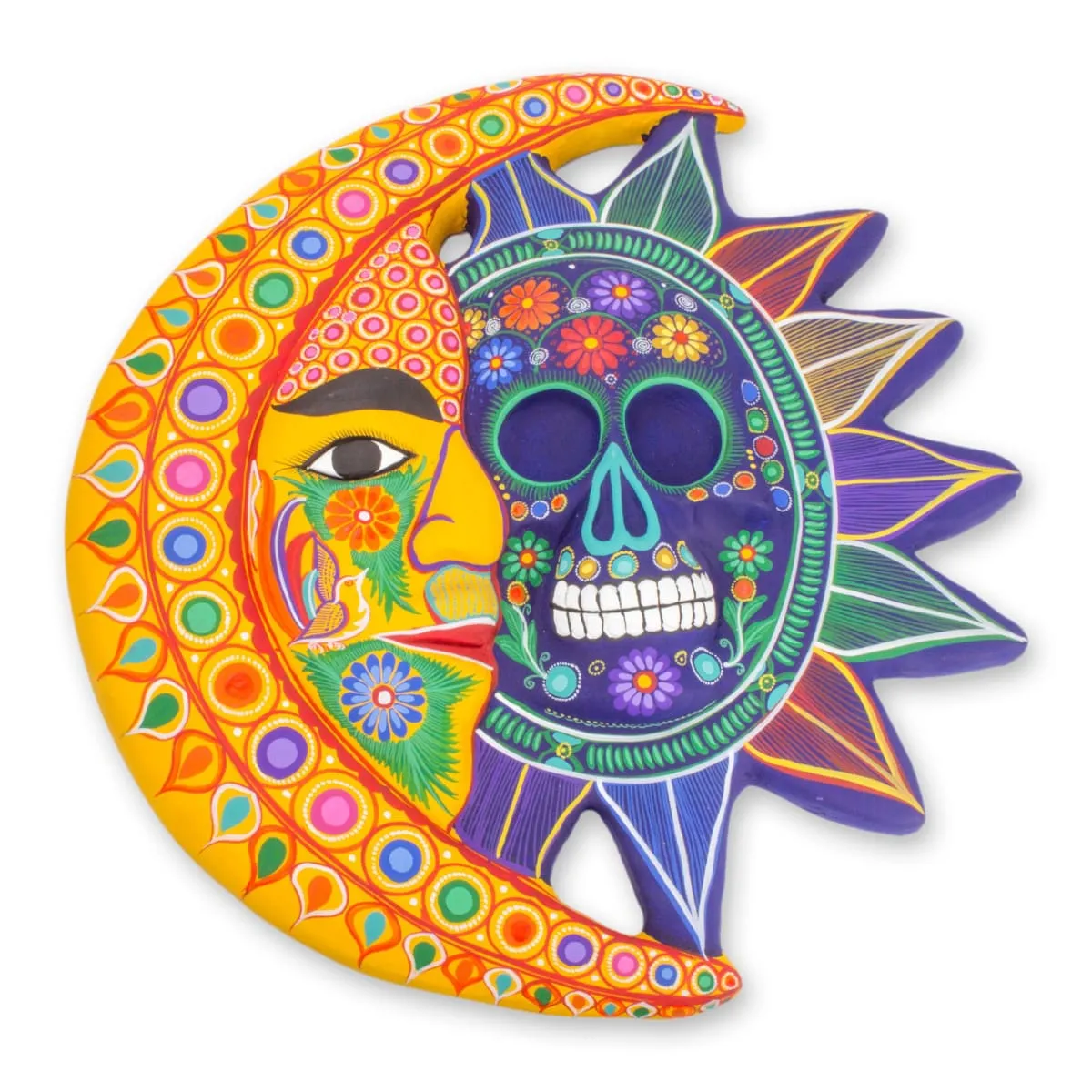 Novica Day Of The Dead Ceramic Eclipse