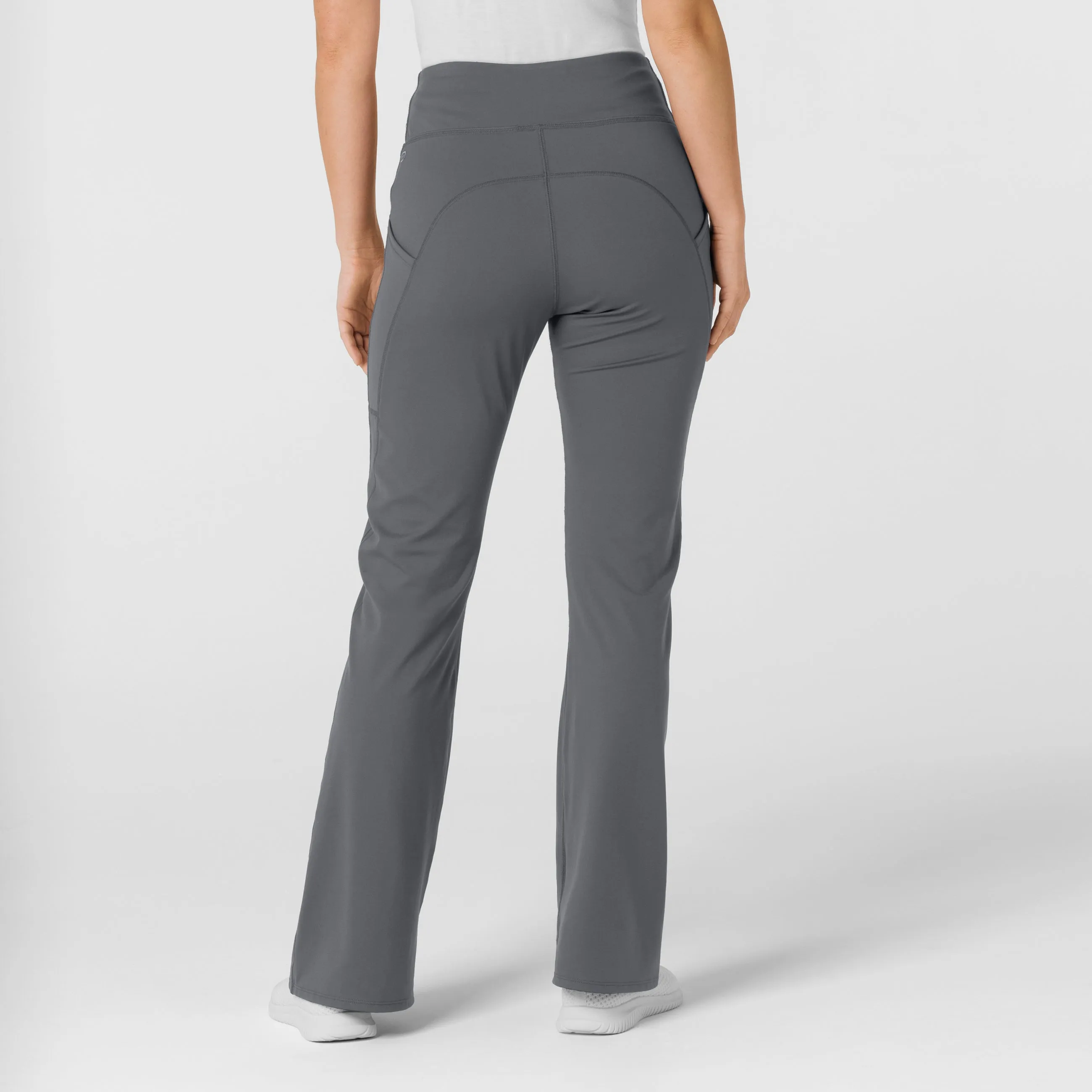 RENEW Knit Women's Flare Yoga Scrub Pant - Pewter