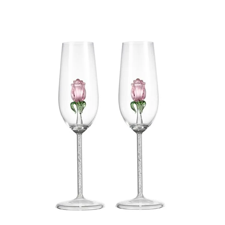 Rose Champagne Flutes - Kimi