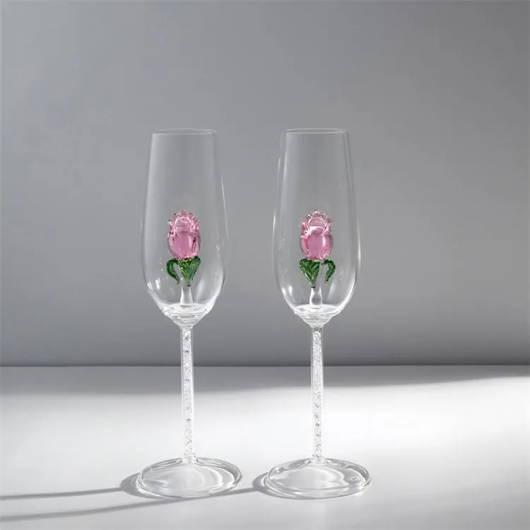 Rose Champagne Flutes - Kimi