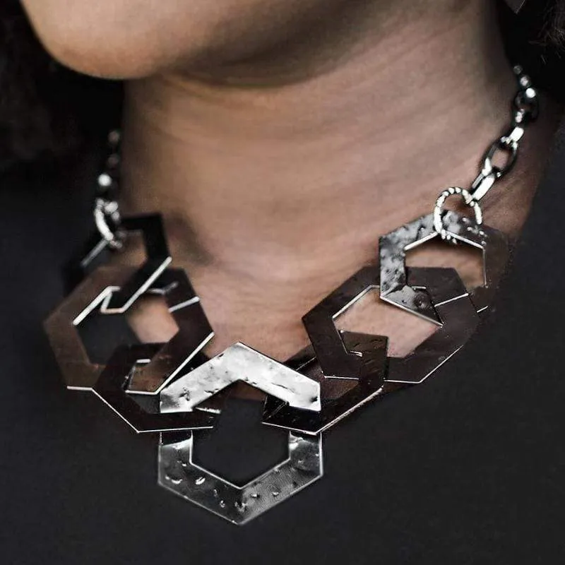 The HEX Factor Gunmetal Black Necklace