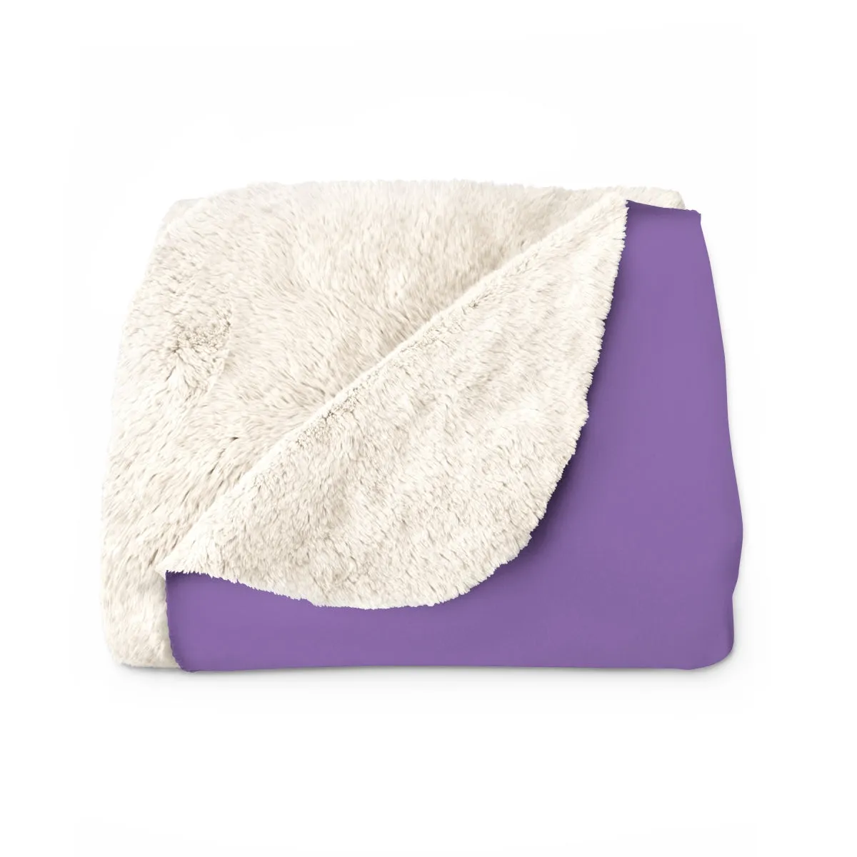 #thegreenwichlife Sherpa Fleece Blanket (white print)