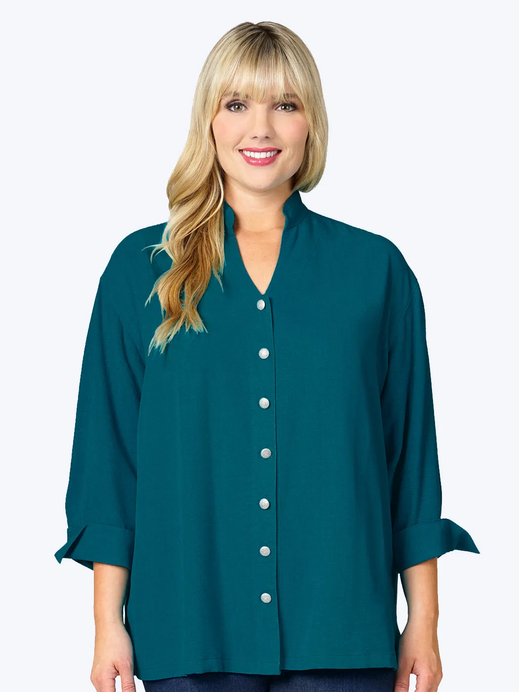 Tianello Plus Sized TENCEL™ "Taipei" Blouse