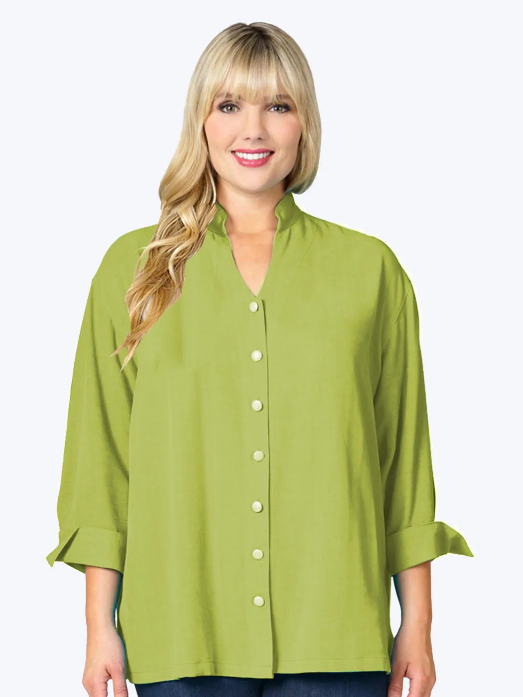 Tianello Plus Sized TENCEL™ "Taipei" Blouse