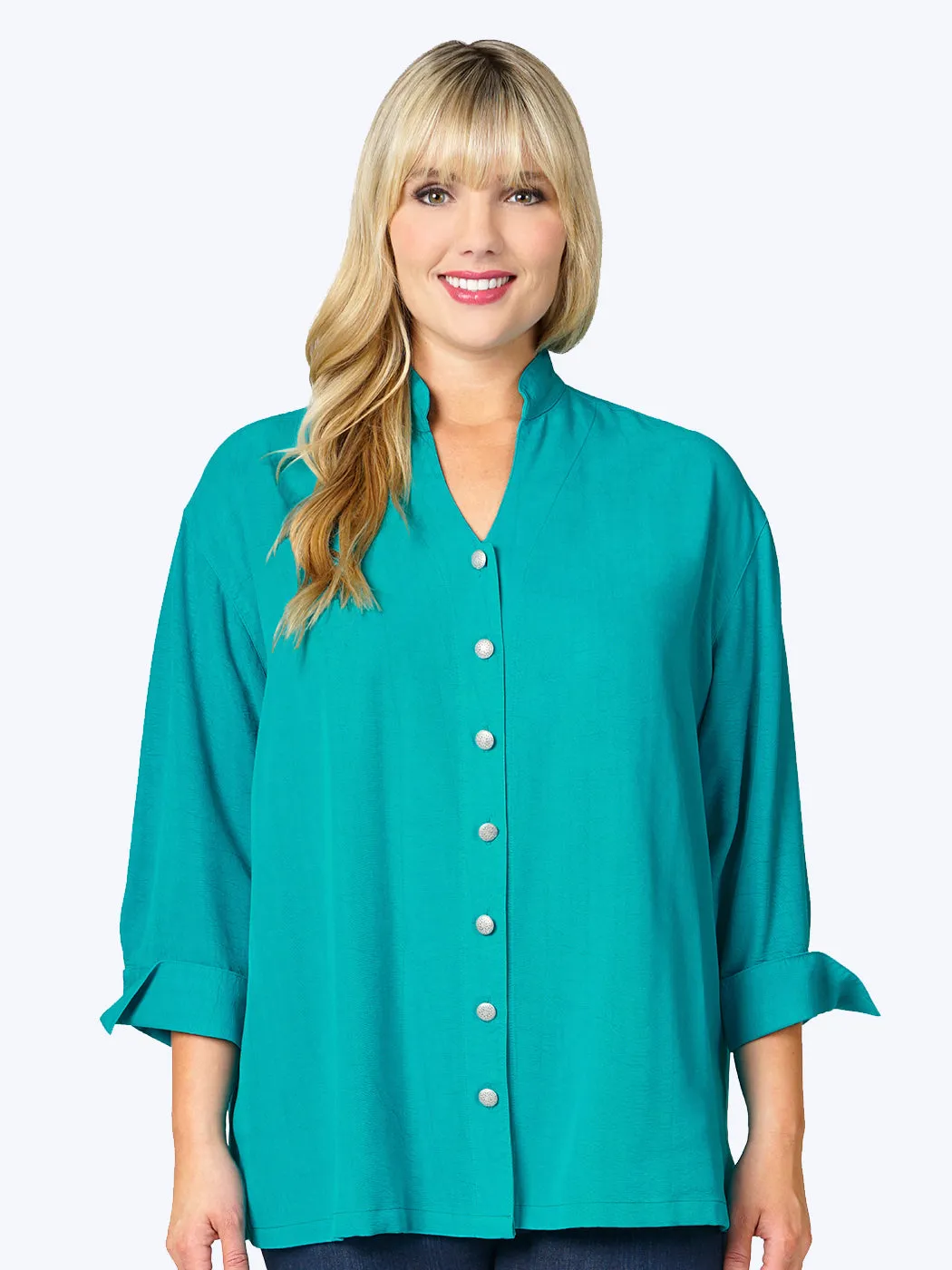 Tianello Plus Sized TENCEL™ "Taipei" Blouse