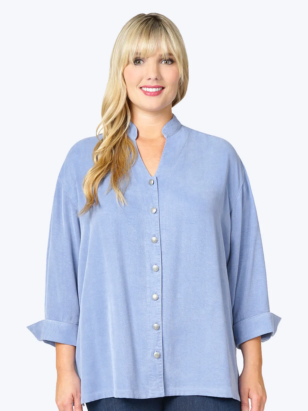 Tianello Plus Sized TENCEL™ "Taipei" Blouse