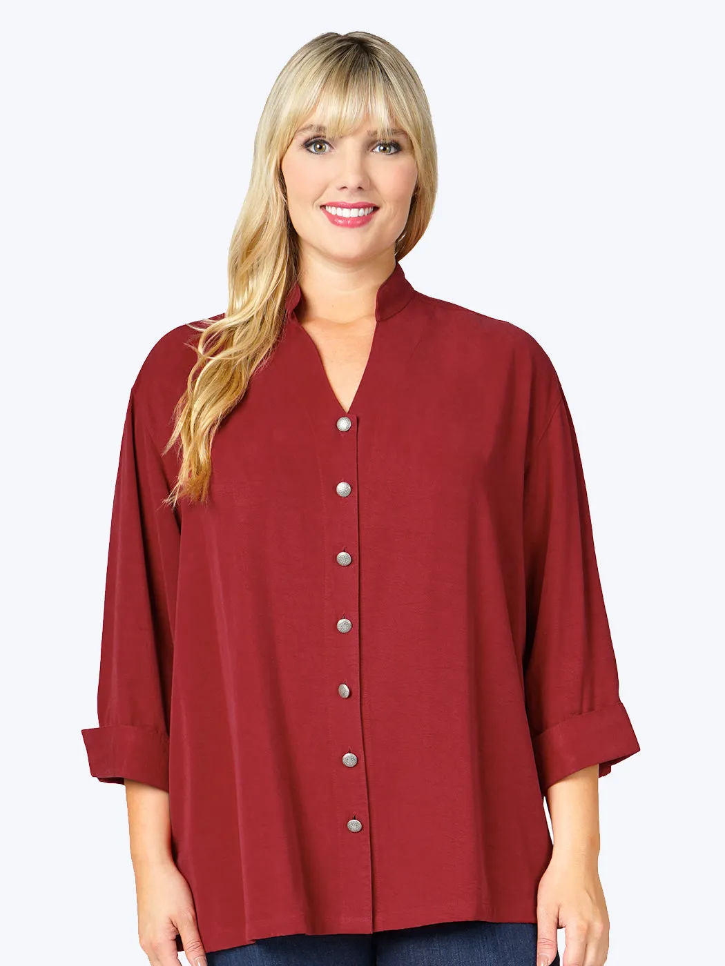 Tianello Plus Sized TENCEL™ "Taipei" Blouse