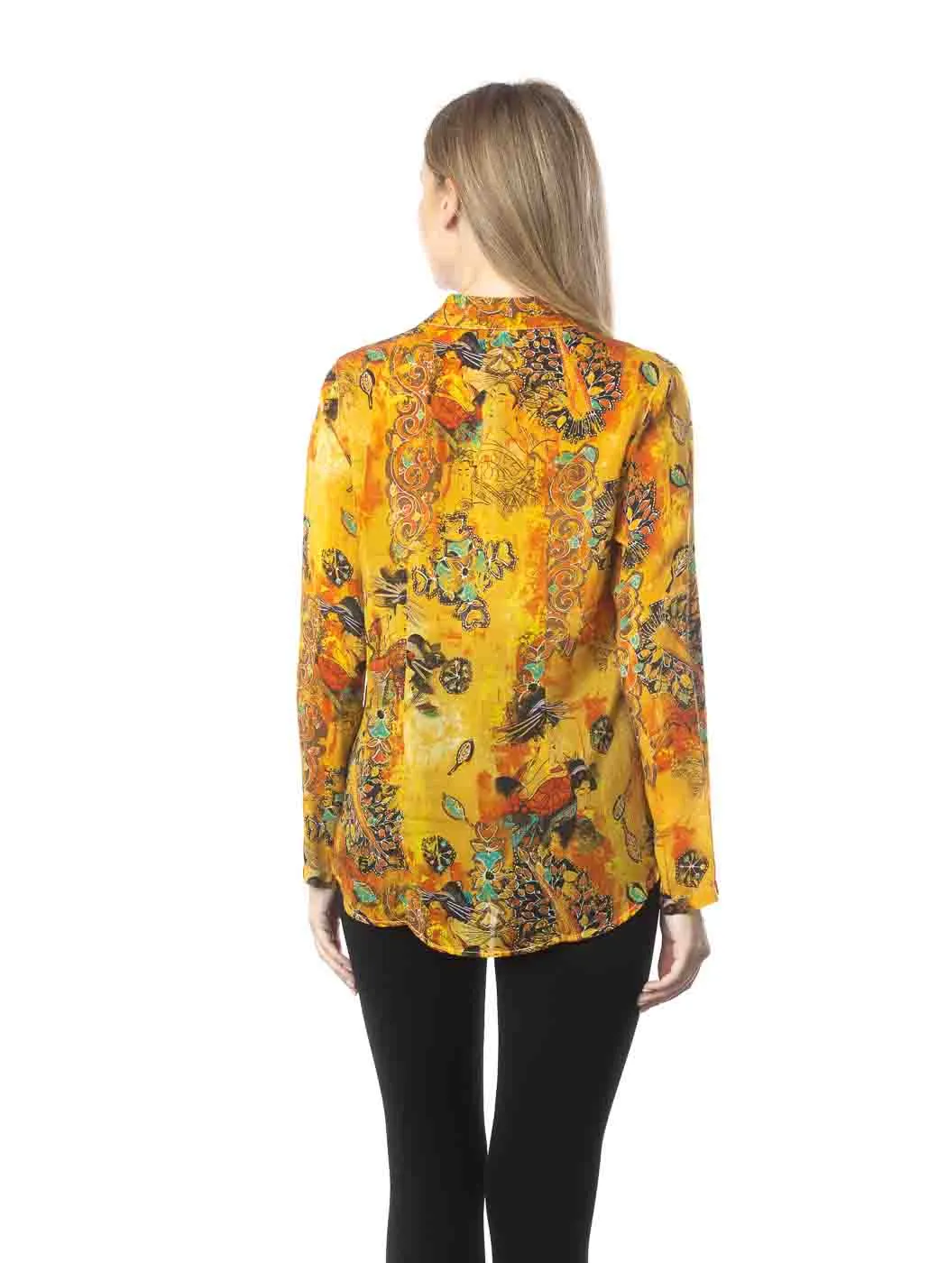 Tianello "Cupro"  "Akai" print "Anthia"  Blouse