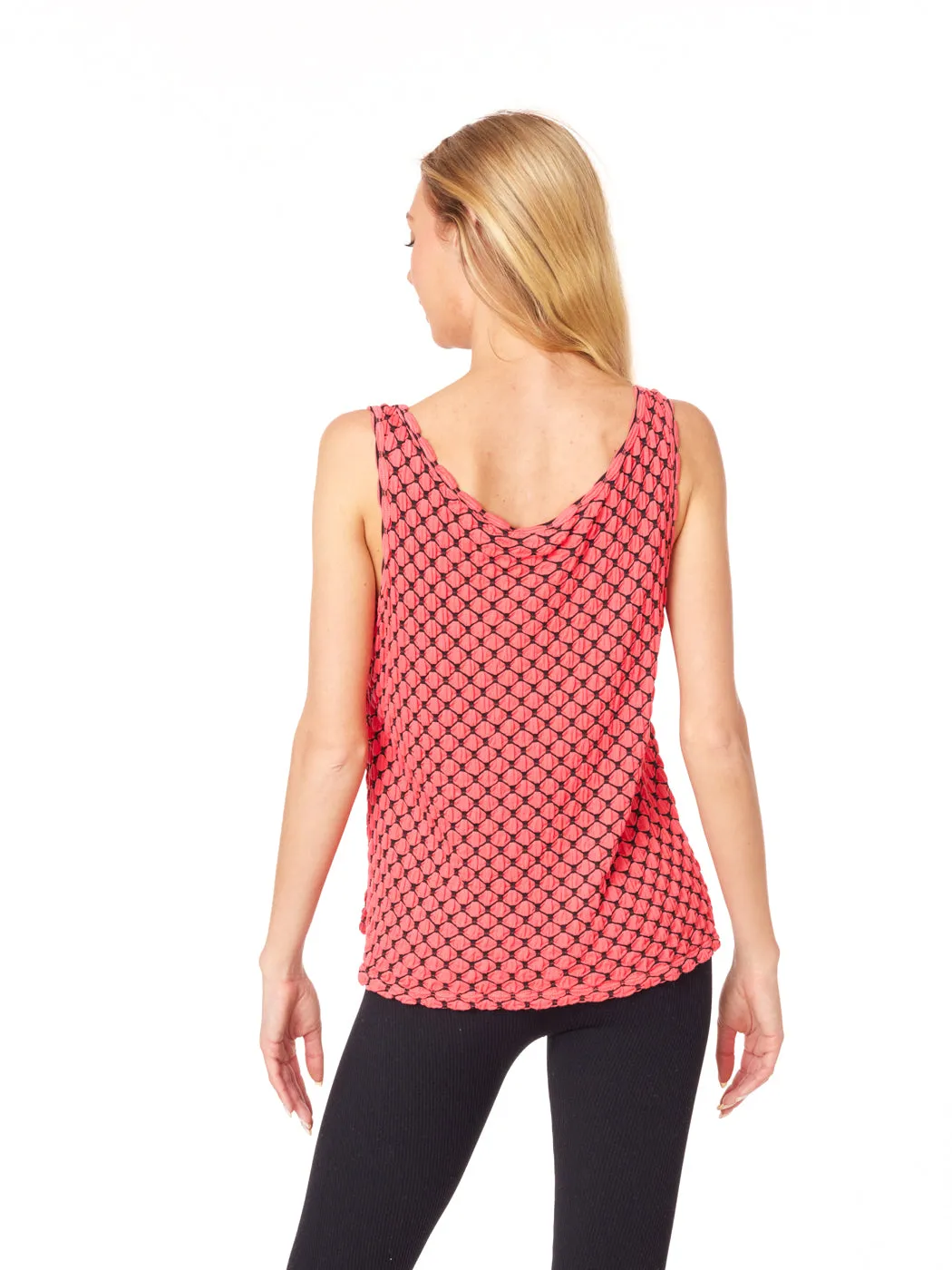 Tianello  "Honeycomb" Knit "Heidie" Tank - XL