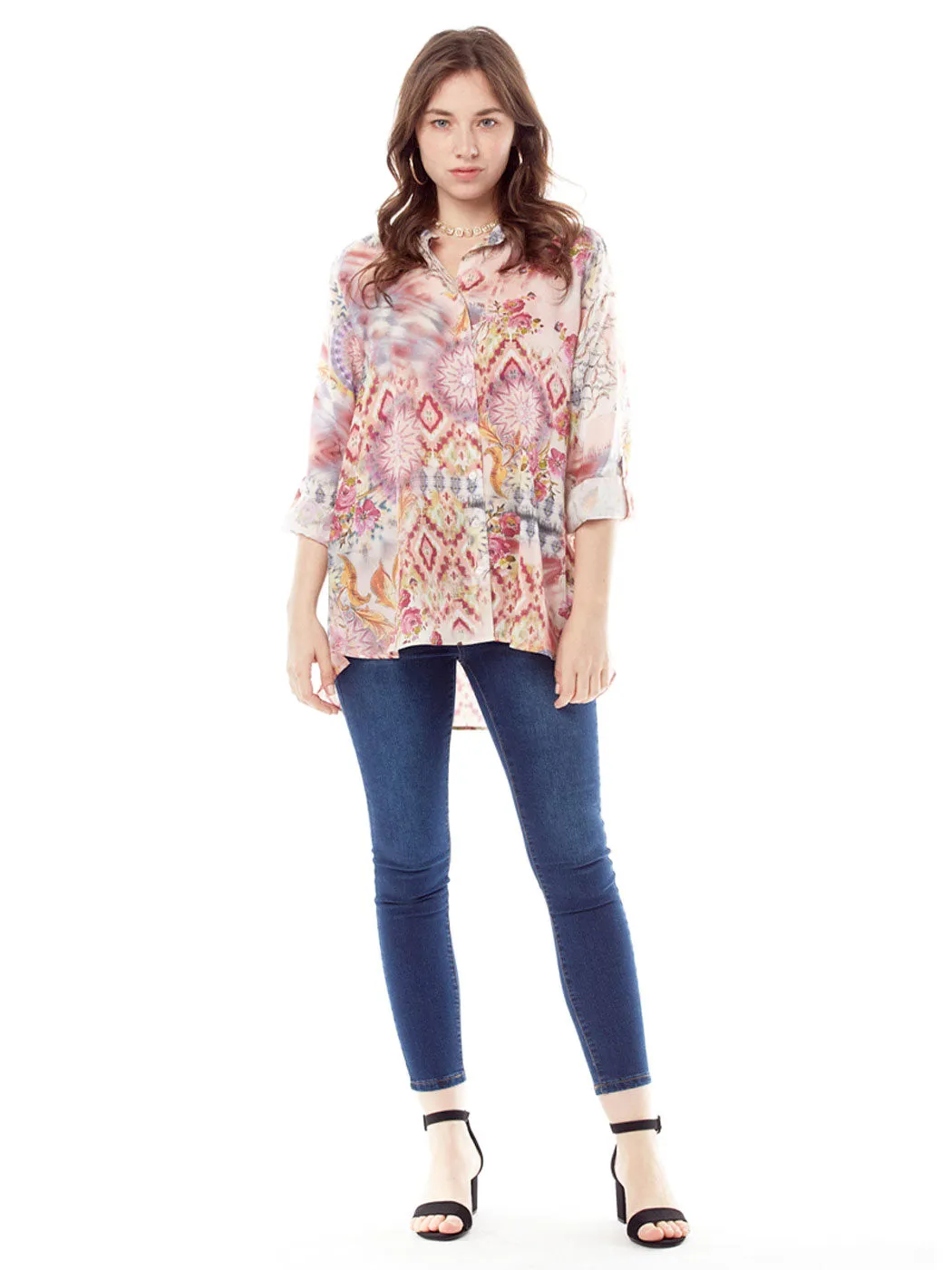 Tianello "Ivy" Light Weight TENCEL™ "Eileen" Print -   Loving Blouse