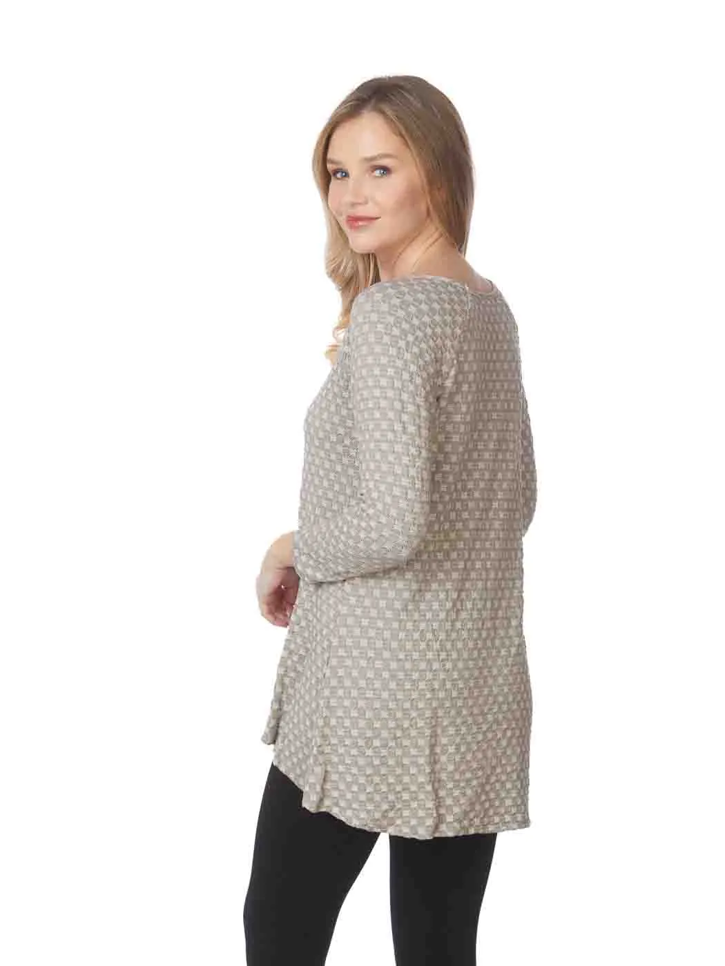 Tianello "Lemore" Knit Jersey Jaquard "Livia" Tunic