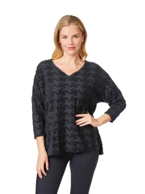 Tianello "Zahara" Knit Jersey Numi Tunic-Black