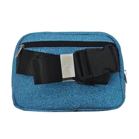 Turquoise Glitter NGIL Belt Bag