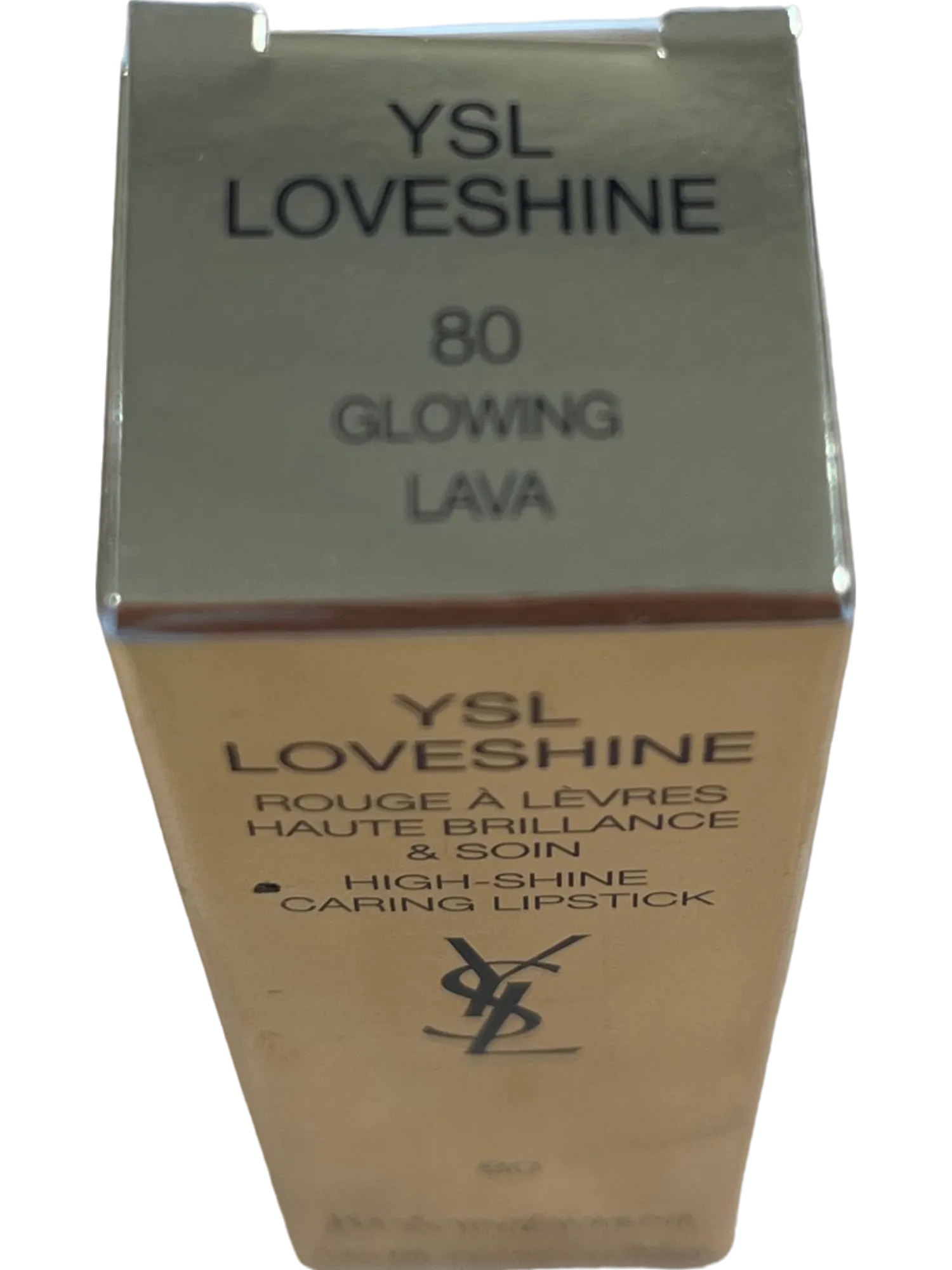 YSL Rouge LoveShine "Glowing Lava" High-Shine Caring Lipstick 3.2g